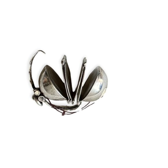 Vintage Italian 800 Silver Folding Ball Locket Pendant, Rare, Mid-Century - Picture 3 of 11